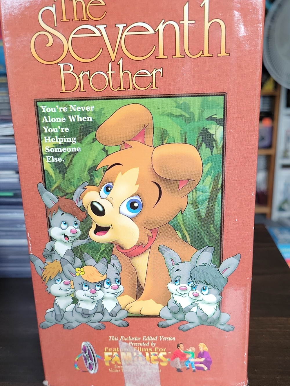 The Seventh Brother Kids' Story VHS - Brown Plush Puppy Cover